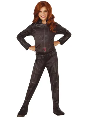 Marvel Avengers Girls Black Widow Fancy Dress Costume