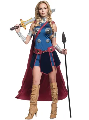 Marvel Comics Valkyrie Womens Fancy Dress Costume