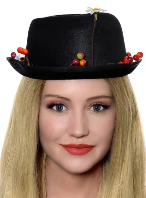 Mary Poppins Black Bowler Costume Hat