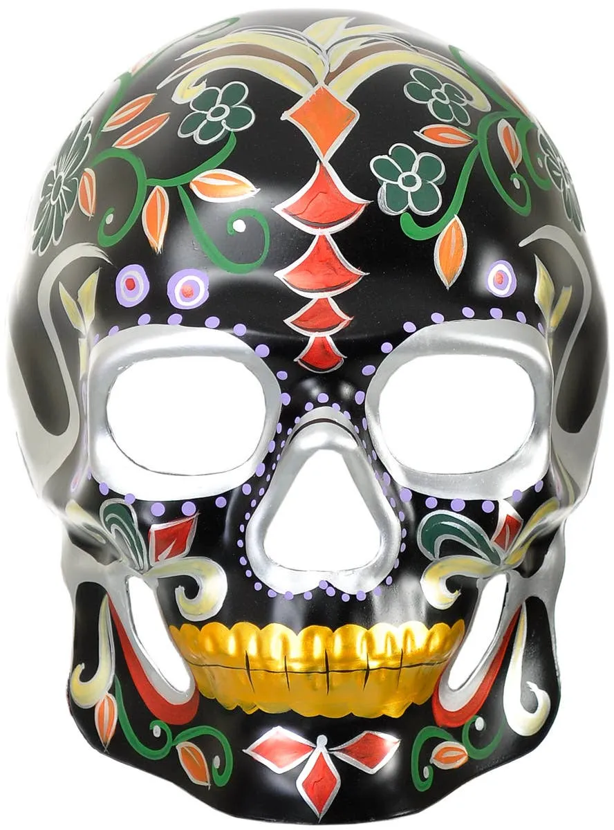 Masculine Day of the Dead Sugar Skull Masquerade Mask