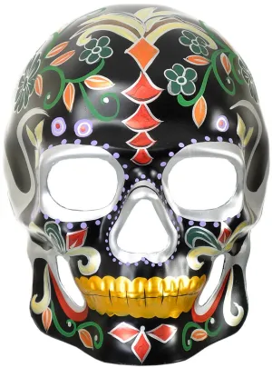 Masculine Day of the Dead Sugar Skull Masquerade Mask