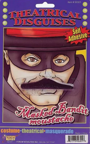 Masked Bandit Costume Moustache
