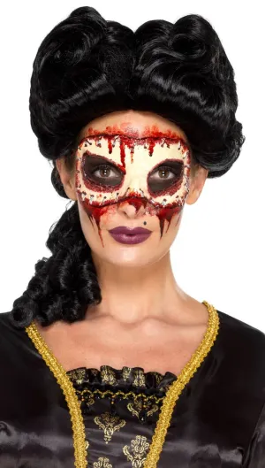 Masquerade Face Off Zombie Mask Halloween Prosthetic