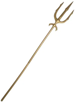 Matte Gold 180cm Collapsible Trident Costume Weapon