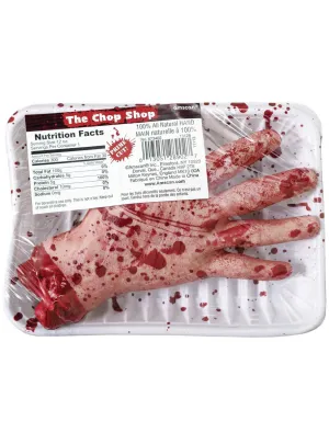 Meat Market Fake Severed Hand Halloween Prop