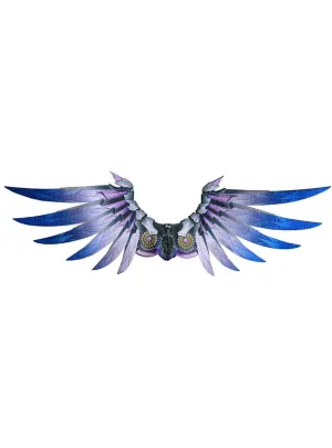 Mechanical Purple Fabric Seraphim Costume Wings
