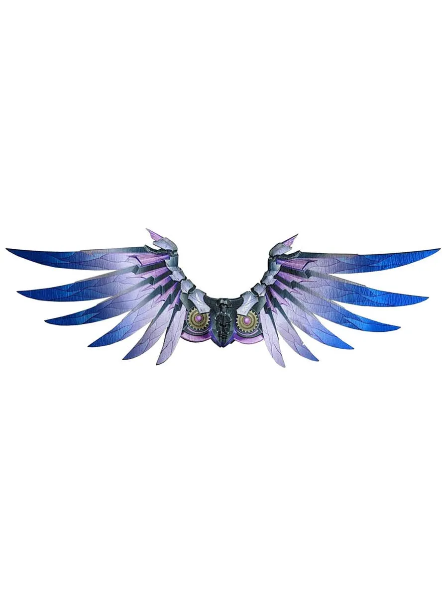 Mechanical Purple Fabric Seraphim Costume Wings