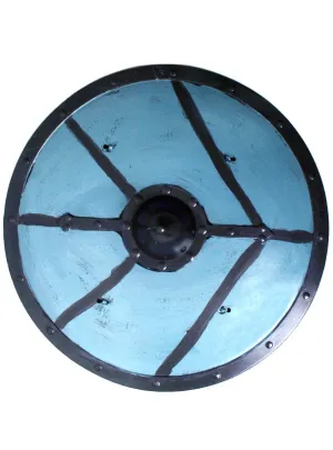 Medieval 45cm Black and Blue Viking Costume Shield