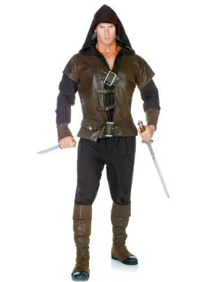 Medieval Arrow Assassin Mens Fancy Dress Costume