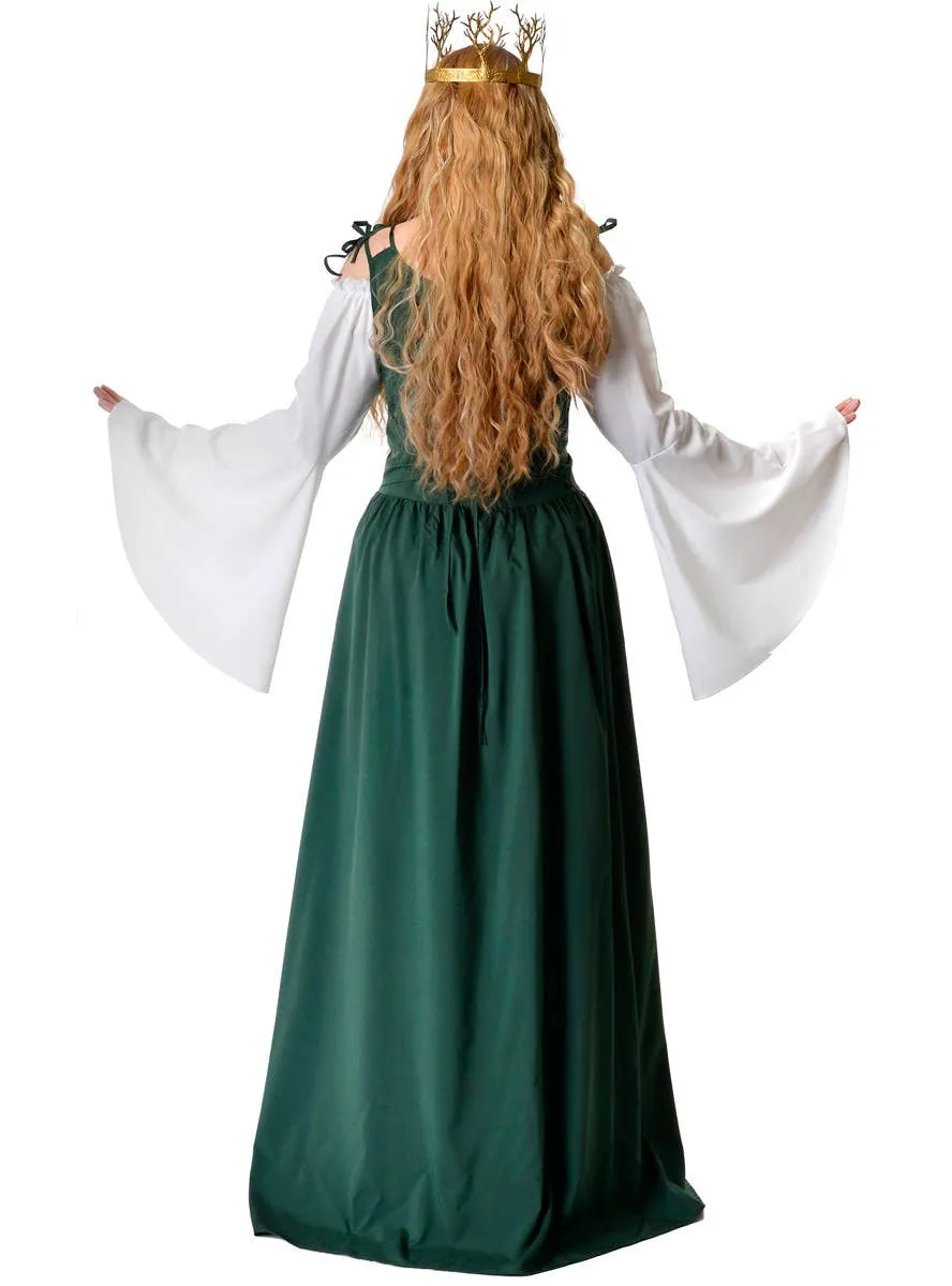 Medieval Deep Green Womens Costume Dress