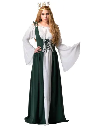 Medieval Deep Green Womens Costume Dress