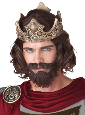 Medieval King Mens Wig, Beard and Moustache Set