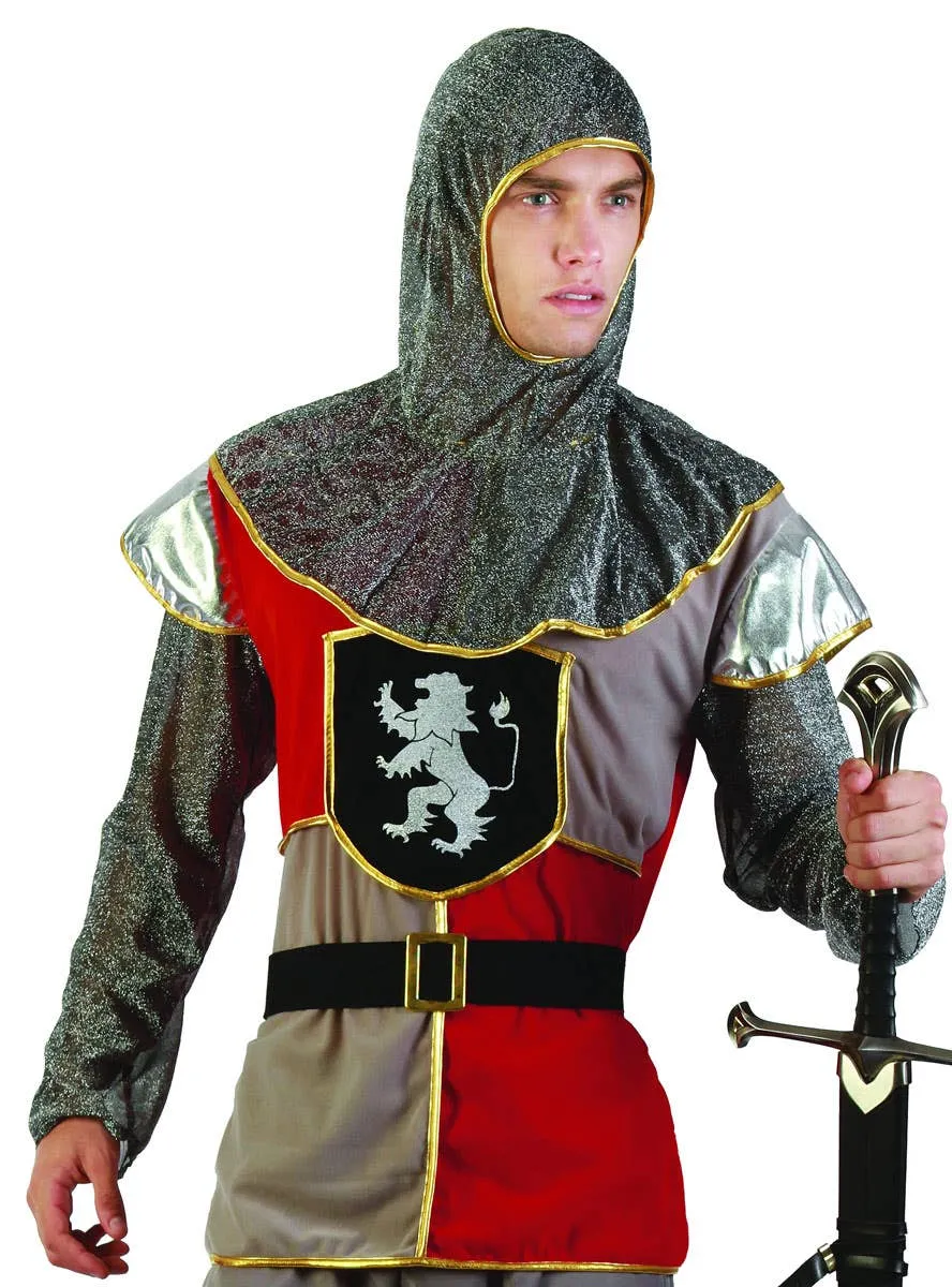 Medieval Knight Mens Crusader Dress Up Costume