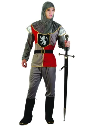 Medieval Knight Mens Crusader Dress Up Costume