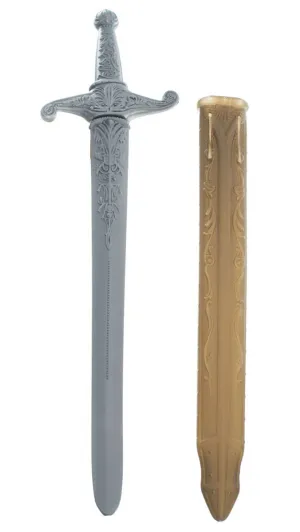 Medieval Knight Sword and Scabbard Costume Weapon