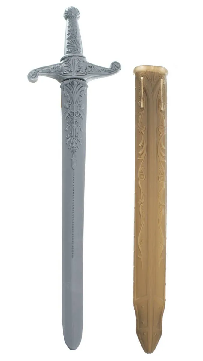 Medieval Knight Sword and Scabbard Costume Weapon