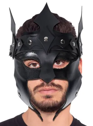 Medieval Leather Look Deluxe Costume Mask