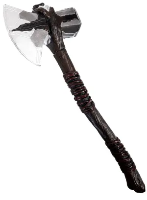 Medieval Pickaxe with Wooden Look Handle Costume Weapon