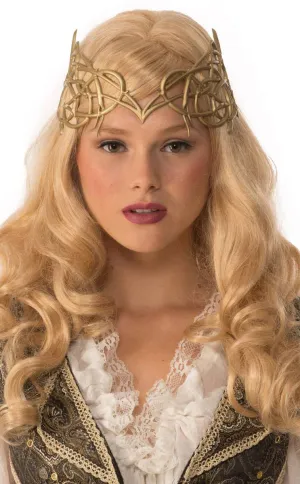 Medieval Princess Very Light Gold Latex Crown