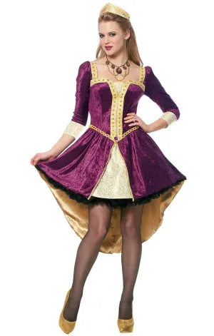 Medieval Queen Womens Fancy Dress Costume