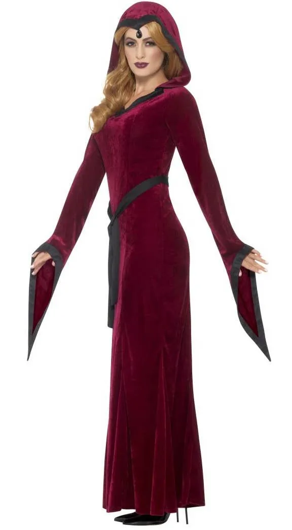 Medieval Vampiress Womens Halloween Fancy Dress Costume
