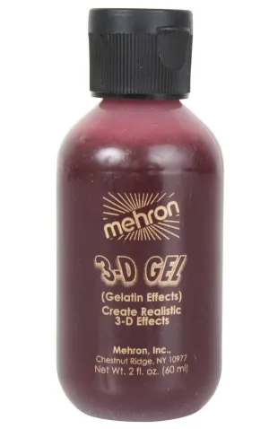 Medium 60ml Blood Red 3-D Gel Special Effects Halloween Makeup