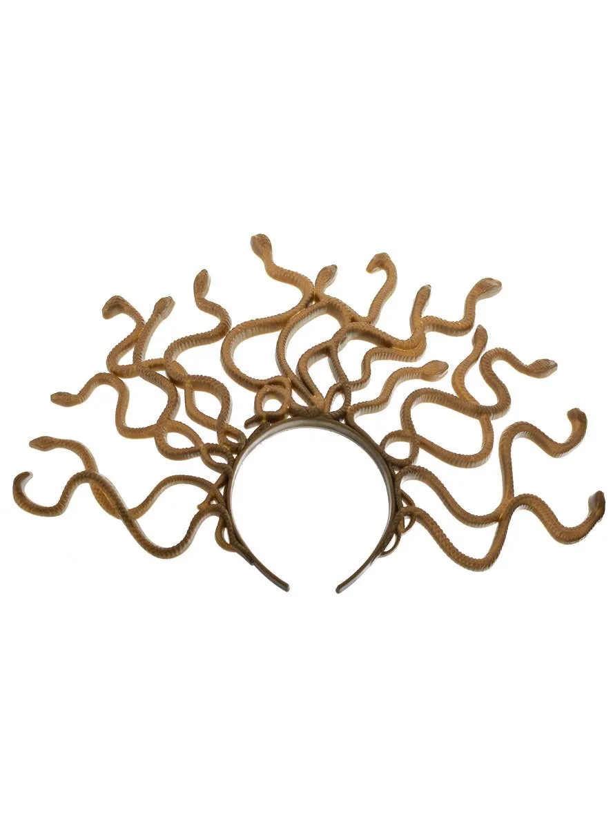 Medusa Headpiece with Slithering Snakes Costume Accessory
