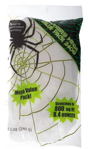 Mega Value Pack White Spiderweb Decoration