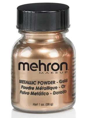 Mehron 28g Metallic Gold Powder Makeup