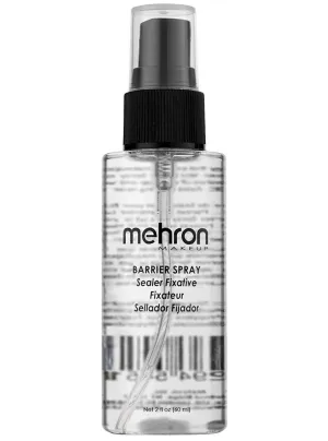 Mehron 60ml Clear Liquid Barrier Setting Spray for Makeup
