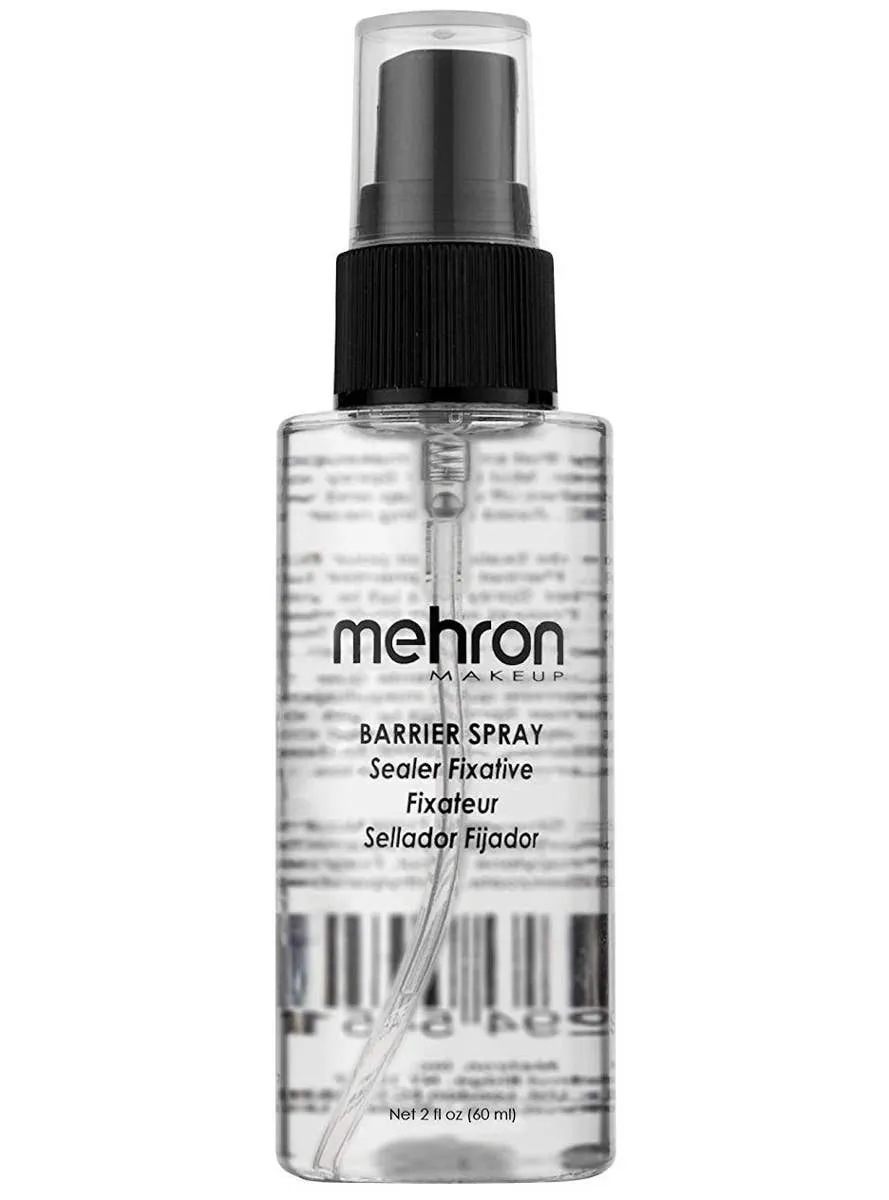 Mehron 60ml Clear Liquid Barrier Setting Spray for Makeup