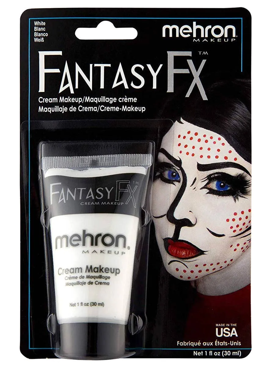 Mehron Fantasy FX Classic White Cream Costume Makeup