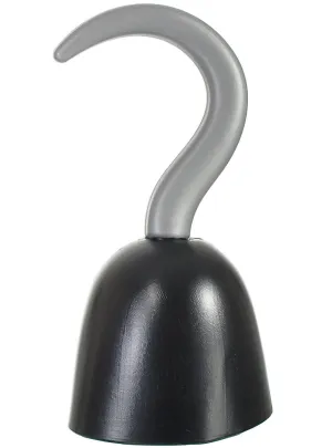 Menacing Black and Silver Pirate Hook Accessory