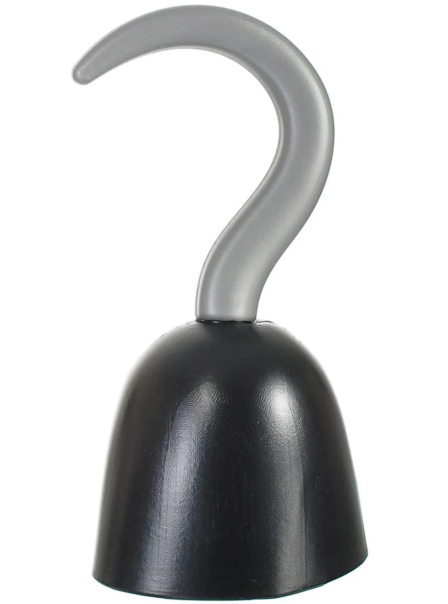 Menacing Black and Silver Pirate Hook Accessory