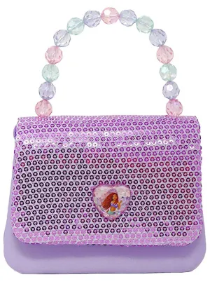 Mermaid Ariel Purple Sequin Girls Deluxe Costume Bag