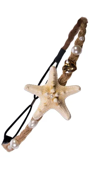 Mermaid Seashell Pearl Headband Costume Accessory