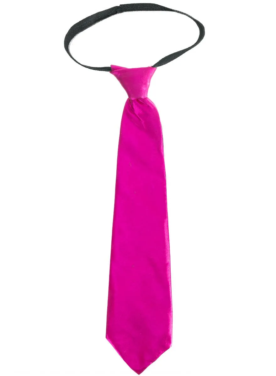 Metallic Fuchsia Pink Costume Neck Tie
