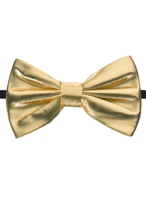 Metallic Gold Bow Tie Costume Accessory