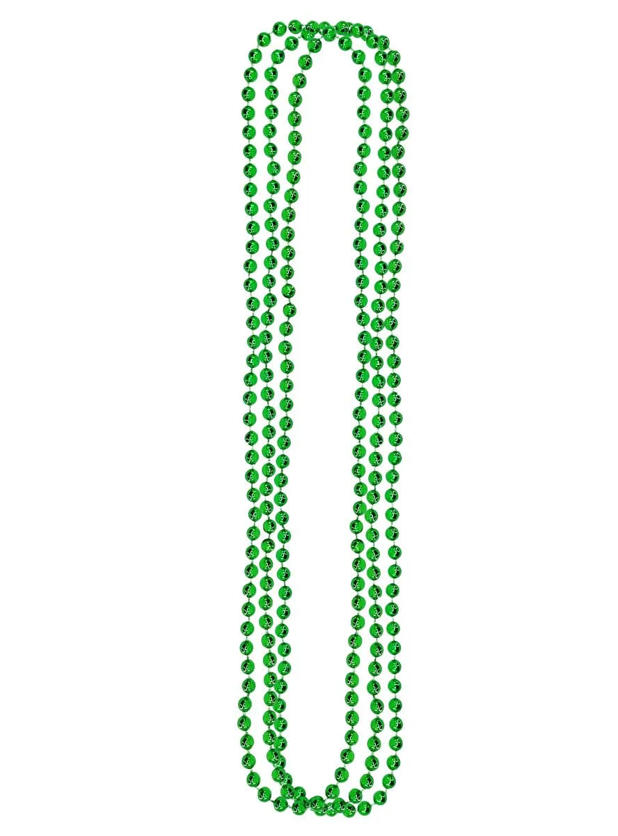 Metallic Green Beaded 3 Pack Costume Necklaces