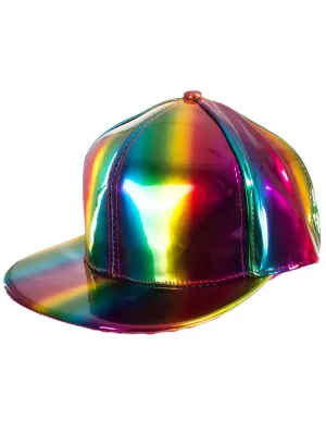 Metallic Rainbow Marty McFly Adults Costume Hat