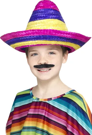 Mexican Amigo Kids Sombrero Costume Hat