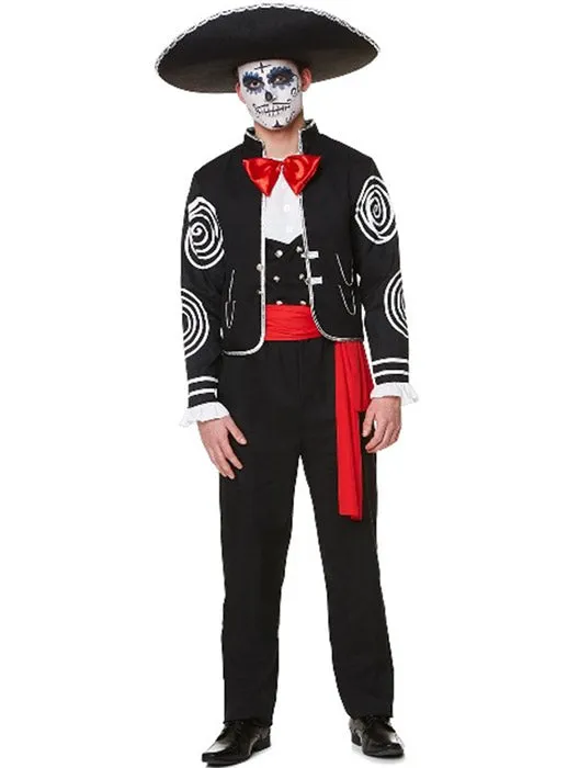 Mexican Senor Mens Day Of The Dead Costume