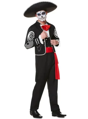 Mexican Senor Mens Day Of The Dead Costume