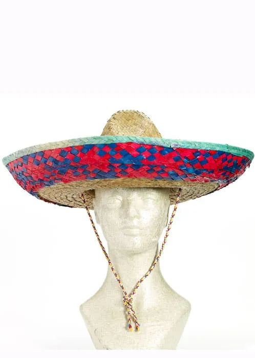 Mexican Sombrero Adults Straw Hat