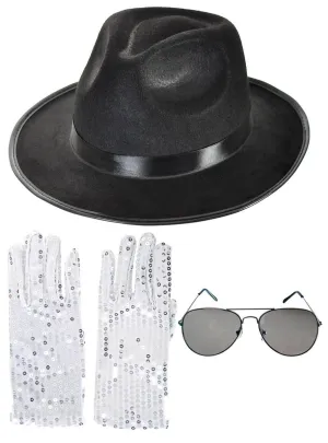 Michael Jackson 3 Piece Costume Accessory Set
