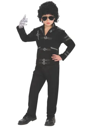 Michael Jackson Boys Black BAD Jacket Shirt