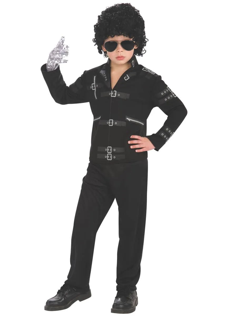 Michael Jackson Boys Black BAD Jacket Shirt