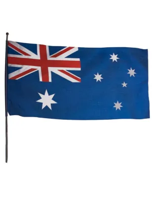Mid-Size Australian Flag on Pole