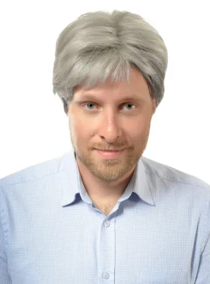 Middle Age Business Mens Silver Fox Costume Wig