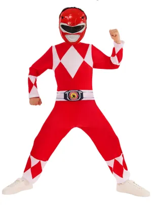 Mighty Morphin Power Rangers Boys Red Ranger Costume
